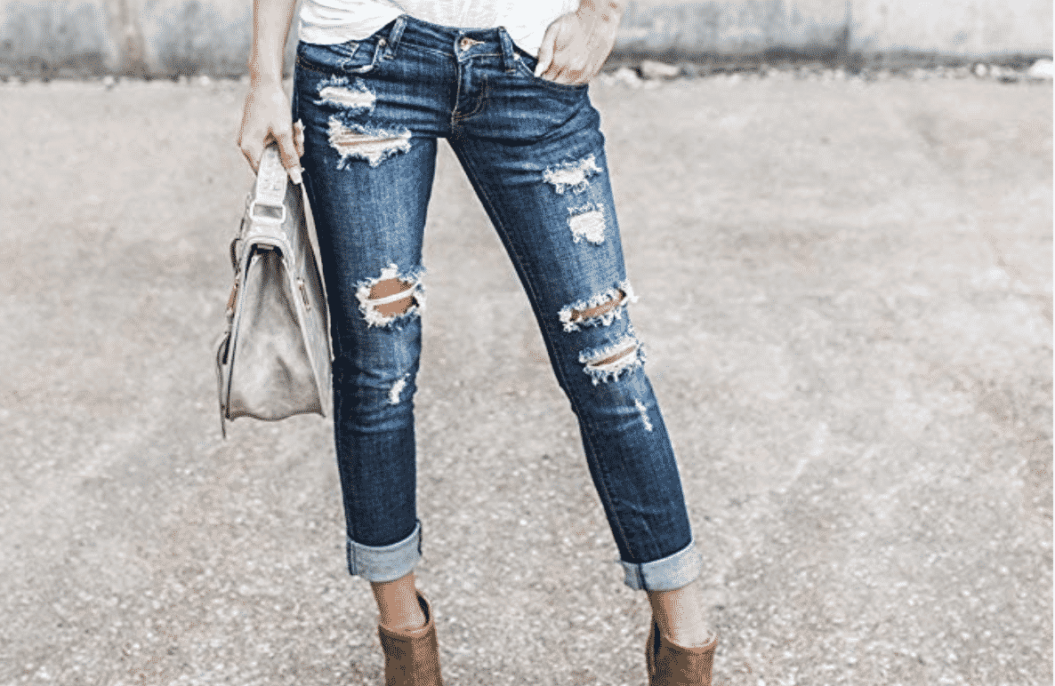 best distressed jeans womens