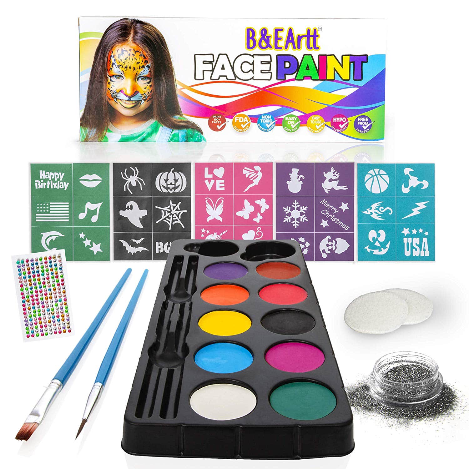 travel face paint kit