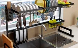 over sink dish racks