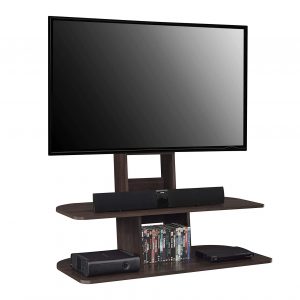 Ameriwood Home Galaxy Espresso TV-Stand with Mount for 65” Wide TVs
