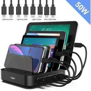 Charging Station, with 8 Short Mixed Cables