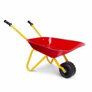 HAPPYGRILL Kids Wheelbarrow for Toddlers, Metal Construction