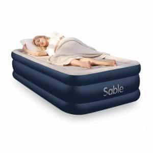 Height 18 Sable Air Mattresses Inflatable Bed Twin Size XL Blow Up Airbed with Built-in Electric Pump /& Storage Bag