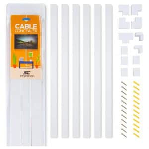 SimpleCord Cable Concealer for Wall-Mounted TVs & Computers