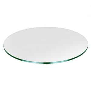 TroySys 30-inches Round 1/4" Thick Flat Polished Tempered Glass Tabletop