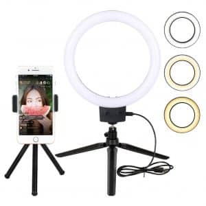 Yatuela 9” LED Selfie Ring Light w/Tripod Stand