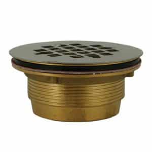 PlumBest 2-inch Brass Caulk Shower Drain