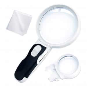 iMagniphy 2-Lens LED Illuminated Magnifying Glass with Lights