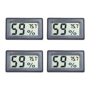 Veanic 4-Pack Mini Digital Electronic Temperature Humidity Meters