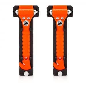 Lifehammer Car Safety Hammer, Orange (2-Pack)