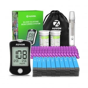 AUVON Blood Sugar Kit with 150 Test Strips