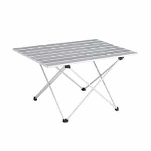 SOVIGOUR Aluminum Folding Camping Table, Portable Compact Roll Up Camp Table