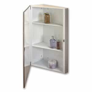 Jensen 867P30WHX Corner Bevel Mirror Medicine Cabinet
