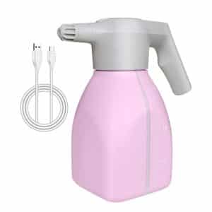 Megawodar 50 oz. Indoor/Outdoor Electric Plant Mister Multi-Purpose Spray Bottle (Light Pink)